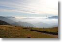 Nebel unterhalb des Fadensattels.